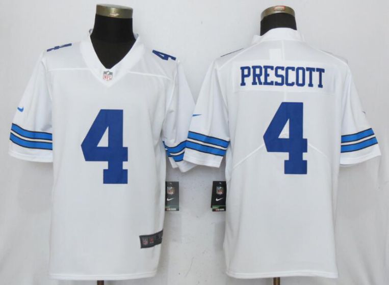 Men Dallas cowboys #4 Prescott White Nike Vapor Untouchable Limited NFL Jerseys->dallas cowboys->NFL Jersey